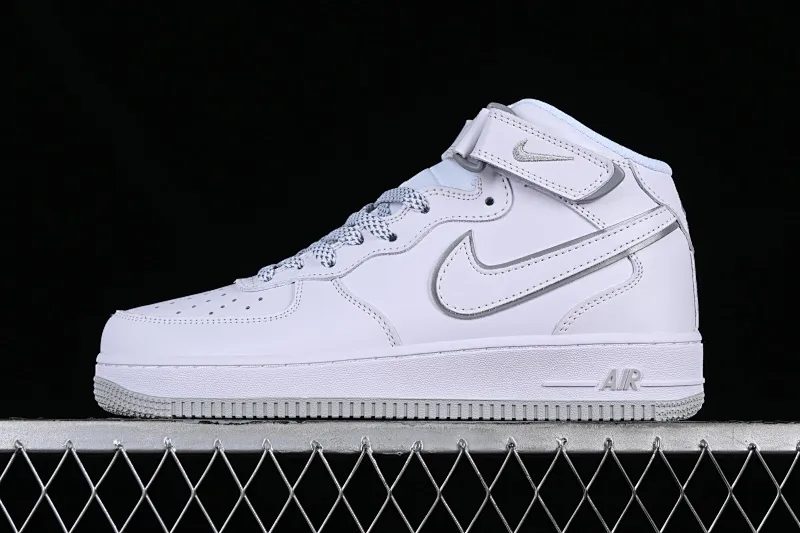 All Categories Nk Air Force 1 Air Force Series Nk Air Force 1 Mid Air Force Mid Nk Air Force 1'07 Mid Beige Silver Stars Air Force One Mid Casual Sneakers WP5623-836